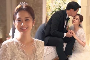 Watch: Jang Nara And Lee Sang Yoon Are Cheerful While Filming Wedding Scene In "VIP" | Soompi