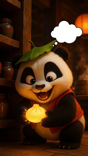 Hungry Little Panda Steals Dumplings | Cute Animal Story