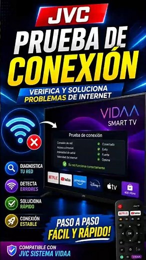 📶 JVC VIDAA No Internet? Run a Connection Test and Fix It 🚀