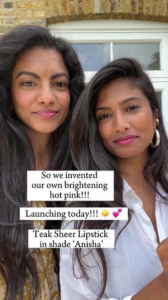 We made a wearable sheer hot pink for brown girls!! Code: ANISHA25 🥰❤️ for a special launch steal! #southasian #desi #browngirl #lipstick #beauty #summer #usa #usatiktok #americansummer #hotpink