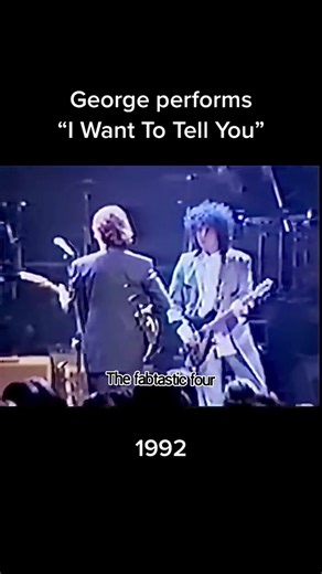 22K views · 821 reactions | Me encanta ésta canción, una grabación rara de un concierto de George en los 90s #thebeatles #Beatles #georgeharrison #concert | "The Fabtastic Four" | Facebook