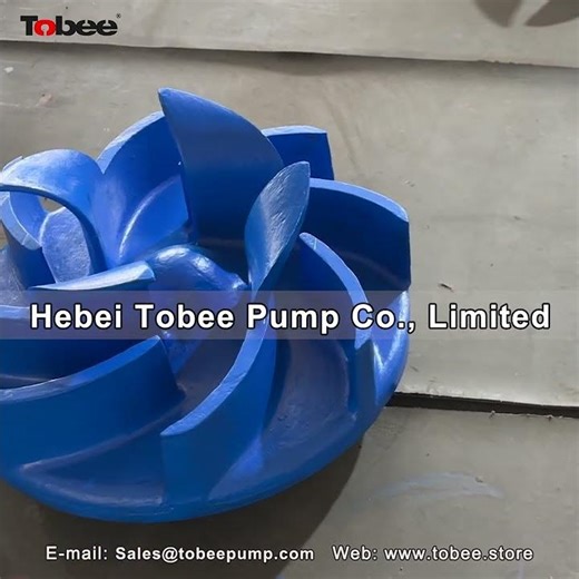 Tobee 8inch Horizontal Froth Pump Spares Impeller FAHF8053QU1A05 #pumps
