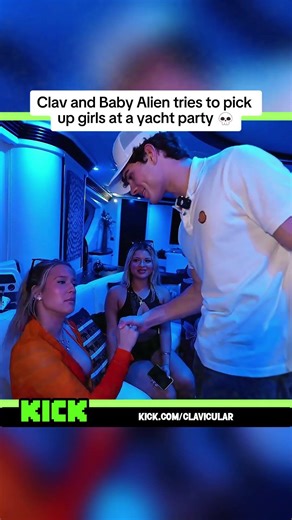 Clav and Baby Alien tries to pick up girls at a yacht party 💀 #clavicular #babyalien