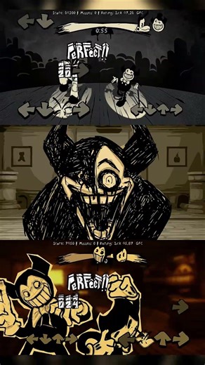 Friday Night Funkin' Ink Street Part 1 (Bendy And the ink machine) #shorts #batim