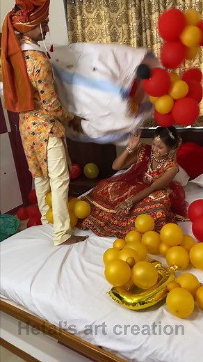 Last Minute Romantic Room Decoration - First Night Room Decor #diy #love #firstnight #decor #Romantic #bedroomdecor | Hetal's Art - Creation