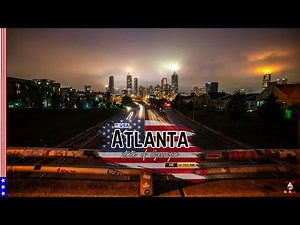Atlanta 4K Drone Footage | Stunning Skyline & Aerial Tour at Night | SkySquid