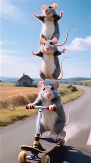 Hungry Cat & Smart Mouse 🐱🐭 | Funny Fry Scene | Kids Cartoon