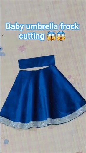 baby umbrella frock cutting easy method #shorts #diy