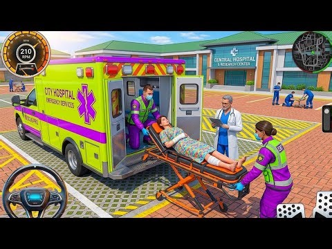 🚨Ambulance Rescue Simulator 3d - Ambulance Driving Android Gameplay Level - Rainy Day Rescue
