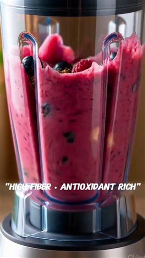 Berry & Flax Smoothie Recipe 🫐🍓Healthy Breakfast in 1 Minute #foodshorts #smoothie #easyrecipe