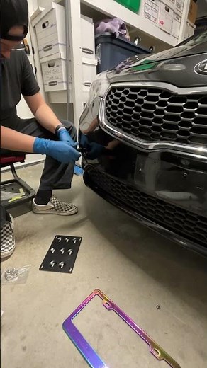 Installing a Tow Hook License Plate Holder