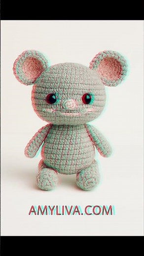 How to Crochet a Soft Mouse – AmyLiva Handmade Tutorial #crochet #amigurumicrochet #amigurumi #cute
