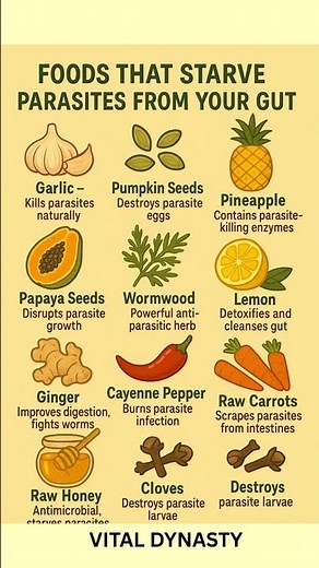Top 10 Foods That Kill and Starve Parasites From Your Gut Naturally! 🦠🌱