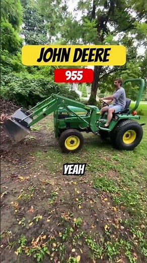 The new machine is a great addition to the fleet! 1995 John Deere 955 #tractor #boat #restoration