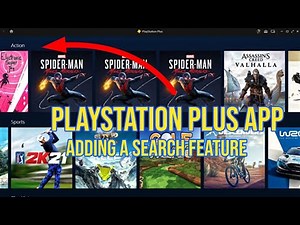 PS PLUS PC Launcher adding a search bar - How to search in playstation plus pc application