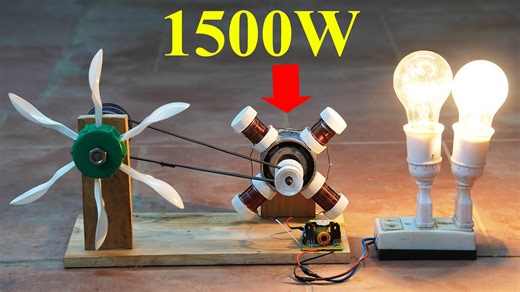 139K views · 3.5K reactions | Unveiling the Secret to Building a Powerful Wind Turbine Generator | Great DIY Idea | Facebook