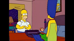 The Simpsons: Homer strangles Bart through the Wall