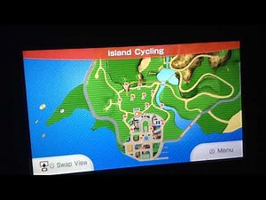 Wii Fit U - Island Cycling (Beginner Course) (Gamepad View)