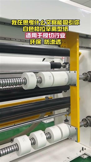 Binbao Machinery Slitter Rewinder Machine For Release Liner Jumbo Roll Converting