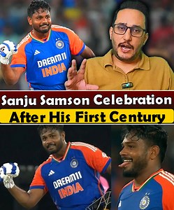 Emotional ! Sanju Samson's special celebration as he scores stupendous T20I century . . . #SanjuSamson #sanjusamsoncentury #sanjusamsonbatting #INDvBAN #TeamIndia #hardikpandya #MayankYadav #RinkuSingh #AbhishekSharma #ravibishnoi #RiyanParag #nitishkumarreddy #cricketfever #CricketNation #cricketlover #cricketnews #apexsports | Apex Sports