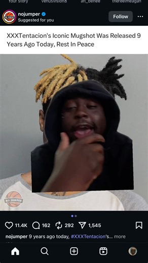 XXXTentacion Famou Mugshot was released 6 years ago #rap #xxxtentacion #soundcloud #mugshot