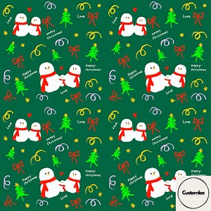 Seamless Pattern - Christmas Snowman Doodle Pattern - Digital Drawing Download - Etsy