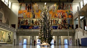 7.3K views · 788 reactions | The Christmas tree lighting inside Oslo City Hall today ☺️ | Visit Oslo | Facebook