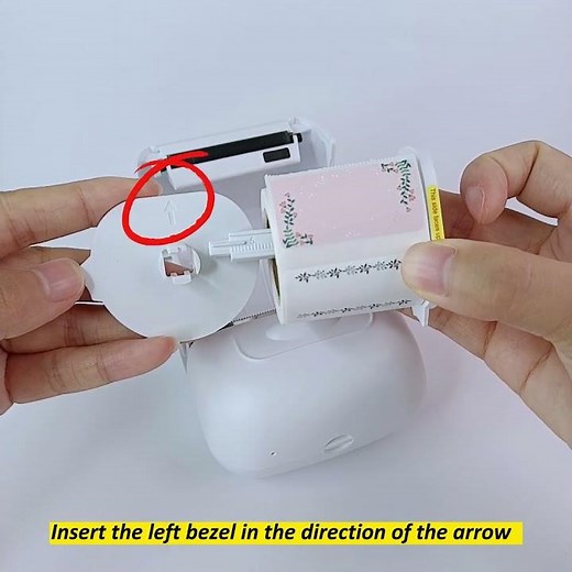 How to install stickers on marklife P50 label printer