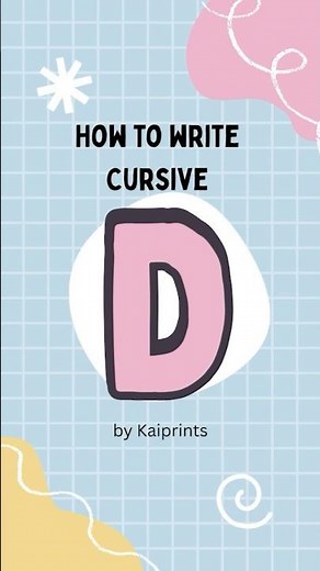 cursive d | cursive writing for beginners | handwriting practice | penmanship cursive writing