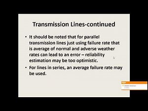 Power System Reliability and Demand Forecasting: Module 07