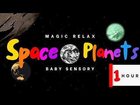 Solar System Sensory Video | Space Planets | Sensory Videos For Babies + Lively Music [0-2 Yrs]