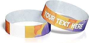 Reminderband Customizable Wristbands for Events – Custom Wrist Bands for Event Use, Personalized Security Wristbands for Festivals, Easy to Custom Bracelets with Secure Fit and Long-Lasting Print