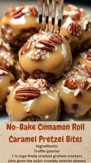 Caramel Pecan Truffle Bites | Cakecrafted Recipes