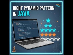 Right Pyramid Star Pattern in Java | Perfect for Interviews & Exams