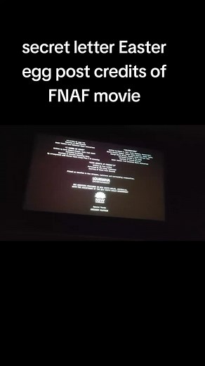 Deciphering the Secret Letters in FNAF Movie Credits