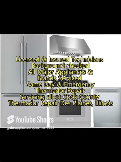 Thermador Repair Des Plaines, IL 773 739 6941