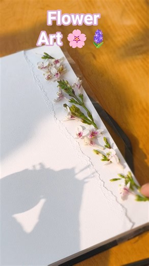 beautiful flower art🌸🪻#artgallery#art#diy#diybookmark#diary#flowerart#shorts#viral#painting#asthetic