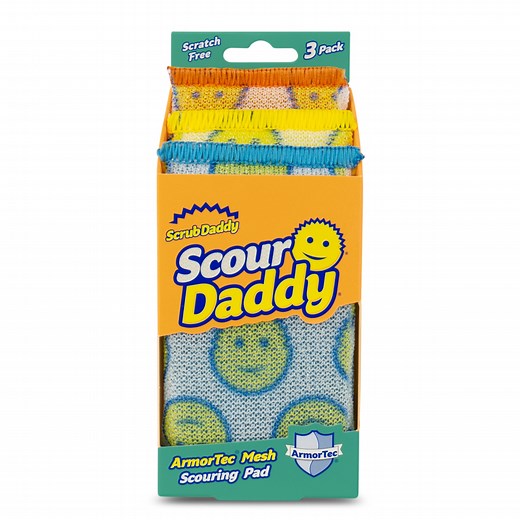 Scrub Daddy Scour Daddy Non-Scratch Scour Pads, 3 Count