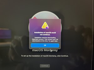 M1 Macbook Air Clean Install Problem
