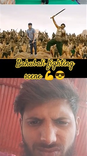 bahubali fighting scene 💪😎