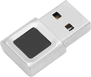 USB Fingerprint Reader for Hello, Portable Security Key Biometric Fingerprint Scanner 0.5 Seconds 360 Degree Detection, for 10/11 32/64 Bits