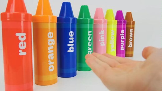 英文颜色colors学习-八种颜色red orange blue green pink yellow purple brown