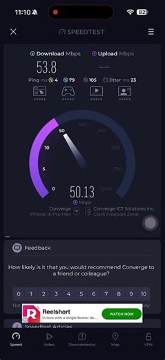 CONVERGE SUPER FIBER X SPEEDTEST TP-LINK TL-WR840N 300MBPS WIRELESS N ROUTER