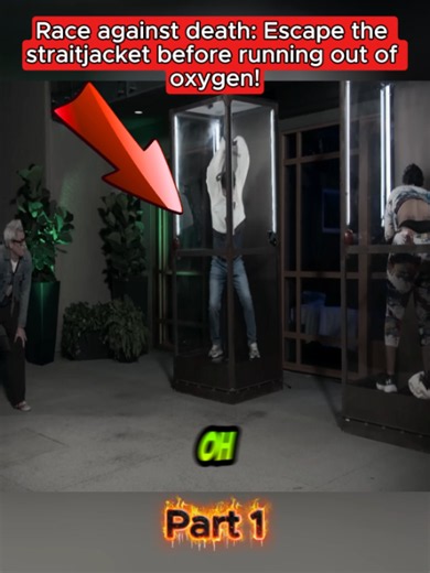 Part 1: Race against death: Escape the straitjacket before running out of oxygen! #Stunt #Moments #fyp #viral #challenge #Gamingontiktok #gamergoals #Viralgaming #Gaminglife #RetroGaming