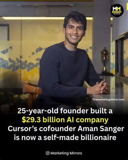 Marketing Stories | AI isn’t just changing how we write code. It’s changing who becomes a billionaire. Cursor (@cursor_ai) the AI coding assistant built by... | Instagram