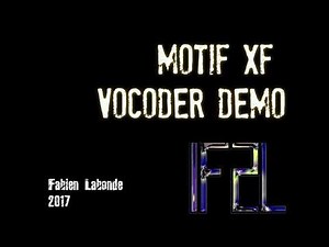 Yamaha Motif XF - Vocoder Demo