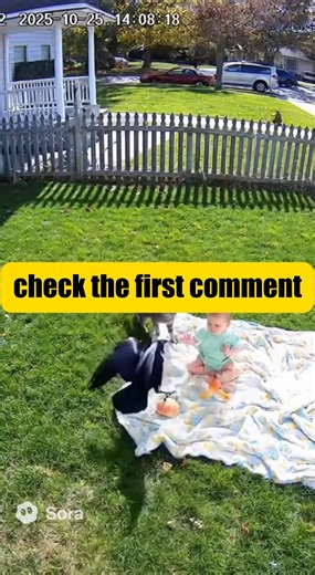 “CCTV Captures Crow Saving Baby From Cat Attack — Unbelievable Footage!” | Bibiano Fernandes
