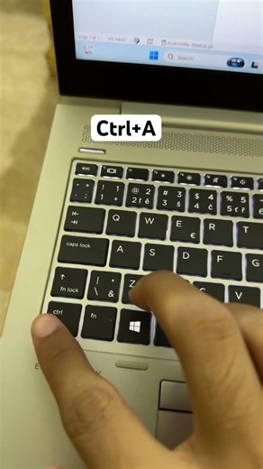 How To Select All Text In Pc Laptop With Shortcut #tricks #windowstipsandtricks #technology