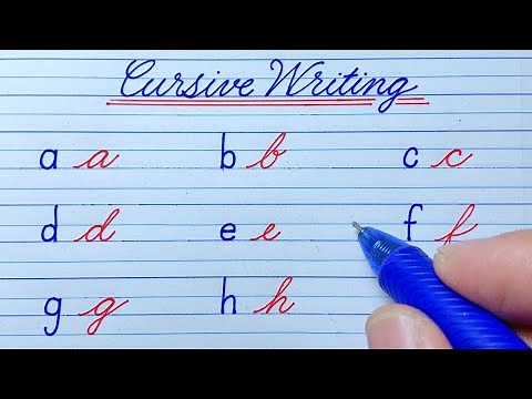 Cursive Writing a to z vs Print Handwriting abcd | Cursive Small Letters abcd | Cursive Handwriting