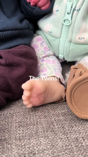 Callie is preemie size and Oliver Caleb is newborn. #reborn #rebornbaby #reborndoll #fakebaby #siliconebaby
